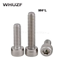 100 Uds máquina de fijación M4 * 6/8/10/12/14/16/18/20/25/30mm cabezal con Conector hexagonal tornillo M4 hexagonal de acero inoxidable tornillos 2024 - compra barato