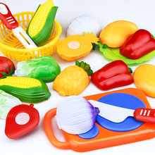 12PC Cutting Fruit Vegetable Pretend Play Kitchen Fun Tableware Vegetables Children's Toys Educational Toys For Children 2024 - buy cheap