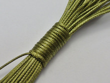 Cordón encerado verde oliva coreano de 100 yardas, hilo de cuerda de 1mm para collar de pulsera 2024 - compra barato