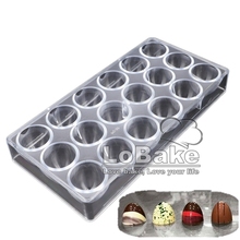 Latest 18 cavities dia.3.6cm depth 3cm pointed half ball cone shape polycarbonate chocolate mold ice mould for DIY cake tools 2024 - buy cheap