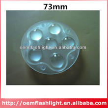 6-in-1 73mm High Power LED Glass Lens with Matt Surface - 1 Piece 2024 - buy cheap