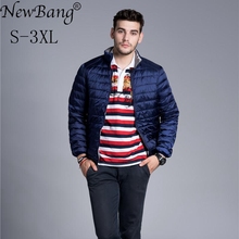 Newbang jaqueta masculina ultraleve de penas, casaco reversível de dois lados e leve de parka 2024 - compre barato