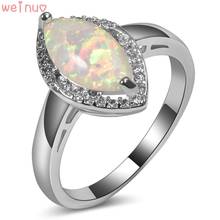 White Opal White Crystal Ring 925 Sterling Silver Top Quality Fancy Jewelry Wedding Ring Size 5 6 7 8 9 10 11 A228 2024 - buy cheap