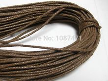 30 meter brown Color 2mm Waxed Cotton Beading Cord  Bracelet jewelry finding diy accessories Decorative 2024 - buy cheap