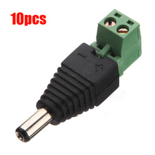 IMC hot 10 DC Power Male Jack 5.5mm X 2.1mm Connector Cable Adapter Plug CCTV DVR Camera 2024 - buy cheap
