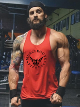 Muscleguys brand fitness clothing mens bodybuilding shirt gyms stringer tank top men cotton street workout Y back singlet 2024 - buy cheap