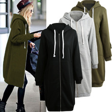 2020 Autumn Winter Oversized Hoodies Women Hooded Long Sleeve Pockets Zipper Casual Streetwear 4XL 5XL Plus Size Sweatshirts 2024 - buy cheap