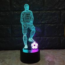 Football Kick Off Led3d Night Light Creative Seven Color Touch Charging Lamp Christmas gift decorating 3d Light Fixtures 2024 - buy cheap