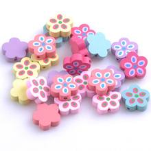 Mixed Flower Wooden Spacer Beads For Jewelry making 19mm 20pcs MT0777X 2024 - buy cheap