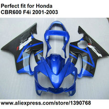 Plástico ABS de carenados para Honda CBR 600 F4i 2001 2002 azul 2003 kit de carenado CBR600F4i 01 02 03 DZ111 2024 - compra barato