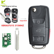 KEYECU-mando a distancia con tapa actualizado, 4 botones, 315MHZ, para Nissan 350Z, Altima, Maxima, para Infiniti FX35, G35, QX56, KBRASTU15 2024 - compra barato