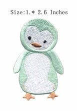 White penguin 1.0"wide embroidery patch  for fur/sky/sunny 2024 - buy cheap