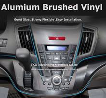 Premium quality 10/20/30/40/50/60X152CM Grey Brushed Vinyl Sticker Flexible Brush vinyl car sticker by free shipping 2024 - buy cheap