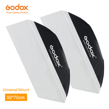 2pcs Godox 20"x27" / 50x70cm Photo Studio Softbox Soft Box with Universal Mount for K-150A K-180A E250 E300 Studio Flash Strobe 2024 - buy cheap