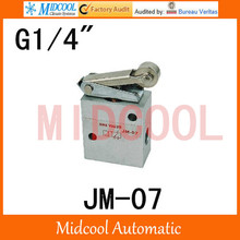 High quality Mechanical Pneumatic Valve  port 1/4" JM-07  Hand Manual Valve Two-position Three-way 2024 - buy cheap