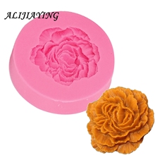 Molde de silicone flor de rosa diy d1260, molde para decoração de bolo de açúcar, moldes de borda de bolo de chocolate e fondant, 1 peça 2024 - compre barato