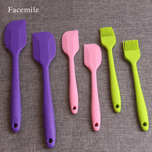 Facemile 6pcs Silicone Scraper, Silicone Spatula, Silicone Baking Scraper Kitchen Scraper Silicone Gift ,Bakeware 53014 2024 - buy cheap