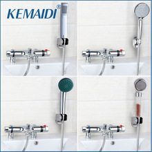 New Arrival Deck Mounted Thermostatic Shower Hand Spray Mixer Thermostatic Faucet Shower Chrome Finish Mixer Thermostatic  Tap 2024 - buy cheap