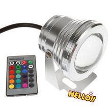 HCSOYES (1set/lots) Outdoor 10W RGB Underwater LED Spot Light Flood Light Colour Changing Lamp IP68 2024 - buy cheap