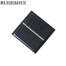 BUHESHUI 0,42 W 3 V Mini célula Solar policristalino Panel Solar Cargador Solar módulo 54*54*3 MM 2 unids/lote envío gratis 2024 - compra barato
