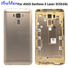ZC551KL New Battery Door Back Cover Housing Case For ASUS Zenfone 3 Laser ZC551KL 5.5 Inch With Camera Lens+Power Volume Buttons 2024 - buy cheap