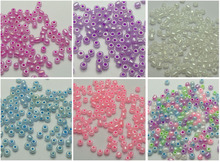 Contas de semente de vidro de zircônia (800), misto, cor pérola, 4mm (6/0) 2024 - compre barato