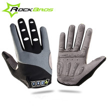 RockBros-guantes antideslizantes de dedo completo para hombre y mujer, transpirables, para deportes de invierno, para bicicleta, almohadilla de Gel para SILLÍN de bicicleta 2024 - compra barato