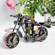 Retro Bronze Color Metal Motorcycle Model toys for kids and home decoration 2024 - buy cheap