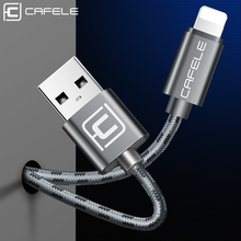 USB-кабель Cafele для iPhone XS Max, нейлоновый плетеный кабель для быстрой зарядки iPhone X, 8, 7, 6, 6S Plus, 5 5S SE 2024 - купить недорого
