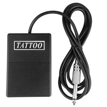 Interruptor de pedal de tatuagem plástico preto para máquina de fornecimento de energia kit de clipe 2024 - compre barato