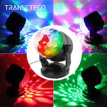 Luz de discoteca com bola mágica, iluminação para dj, bola de luz rgb alimentada por bateria, plugue usb para bar, clube, iluminação para palco de casa, bola, luz de discoteca