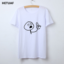 HETUAF-Camisetas con estampado de dibujos animados para Mujer, para Mujer Camisetas estampadas, Camisetas de Hip-Hop Ulzzang, Camisetas para Mujer 2024 - compra barato