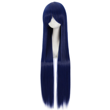 Anime LoveLive Sonoda Umi-peluca larga y recta para disfraz de mujer, pelo sintético resistente al calor, color azul oscuro, Cosplay 2024 - compra barato