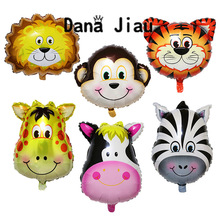 Alta-qualidade 1pc animal tigre leão macaco zebra girafa vaca balão de hélio de ar crianças brinquedo festa de aniversário decoração jardim zoológico tema suprimentos 2024 - compre barato