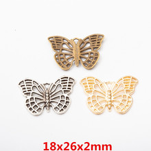 25 pingentes de borboleta de animais de liga de zinco para fazer joias 5818 2024 - compre barato