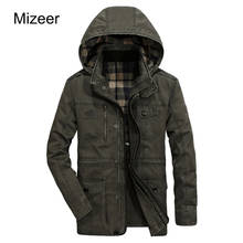 MIZEER Winter Jacket Men AFS JEEP Coats Casual Tactical Windbreaker Men Outdoorsport Coat Autumn Hoodie Military Plus Size M-4XL 2024 - buy cheap