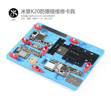 K20 Pcb Holder Repair Fixture For Iphone X Xs Xs Max Motherboard Planting Tin With Bga Reballing Stencil A12 Remove Black Glue 2024 - buy cheap