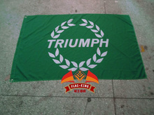 Автомобильный флаг Triumph для мотоциклов, размер 90x150 см, цифровая печать, флаг Кинг 2024 - купить недорого