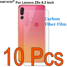 10 Pcs/Lot For Lenovo Z5s 6.3" Durable 3D Anti-fingerprint Transparent Carbon Fiber Back Film Screen Protector 2024 - buy cheap