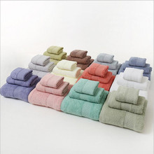 Pure Cotton Towel Set  Bath Towel Towel Square Towel 3Pcs Per Set Househould Supplies 2024 - buy cheap