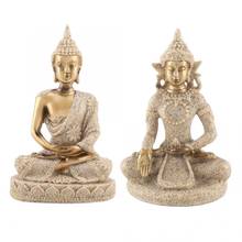 Antique Home Decor Meditating Seated Buddha Statue Carving Figurine Craft For Home Decoration Ornament Home Decoration 2024 - buy cheap