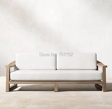 Простой дизайн садовая мебель Тиковый двойной диван 2024 - купить недорого