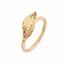 Wholesale 10pc/lot Simple Uneven Leaf Ring Cute Golden Rings Size 6.5 3 Colors For Women Girls Anillos Mujer 2024 - buy cheap