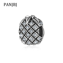 New Original Bead Sparkling Pineapple Charm Clear CZ Fit  Bracelet Necklace DIY Women Jewelry 2024 - buy cheap