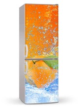 Fridge Sticker Orange In Water Refrigerator Dishwasher Door Wrap Kitchen Wallpaper Accessories Modern 3d Wall Stickers 2024 - buy cheap