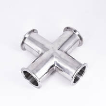 45mm 1-3/4" Pipe OD x 2" Tri Clamp Cross 4 Ways Splitter SUS 304 Stainless Sanitary Fitting Homebrew Beer Wine 2024 - buy cheap