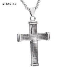 Wholesale Pendant Necklace 316L Stainless Steel Fashion Jewelry Gothic Cross Pendant Necklace For Men's Jewelry 2024 - buy cheap