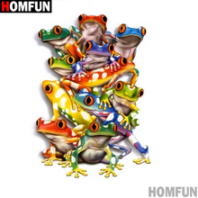 Homfun Full Square/Round Drill 5D DIY Diamond Painting "Cartoon frog" 3D Embroidery Cross Stitch Home Decor Gift A12207 2024 - buy cheap