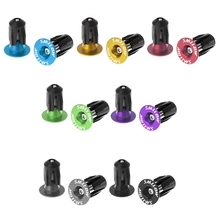 New 2Pcs Bike Bar End Plugs Aluminum Road Bicycle Grip Handlebar Caps MTB  Accessory 2024 - buy cheap