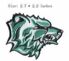 Green head 2.7"wide embroidery patch  for american apparel/bordado/beaded-embroidery-kits 2024 - buy cheap